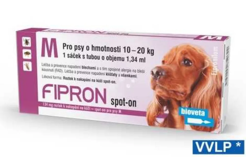 FIPRON spot-on pro psy M 1 x 1,34 ml Akce