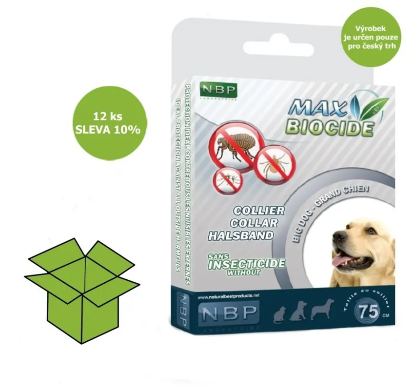 Max Biocide Collar Dog repelentní obojek, pes 75 cm (12 ks) SLEVA 10 % !CZ! Cenově Výhodný