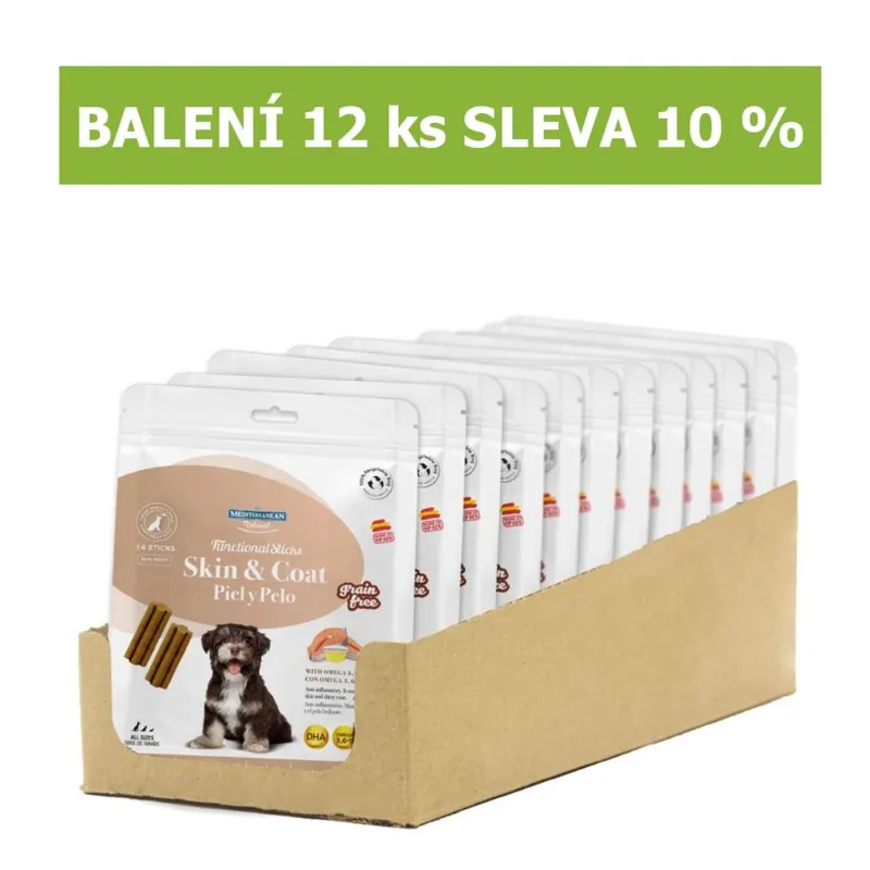 Funkční tyčinky na kůži a srst Skin & Coat 110 g (12 ks) SLEVA 10 % Rychlé Dodání