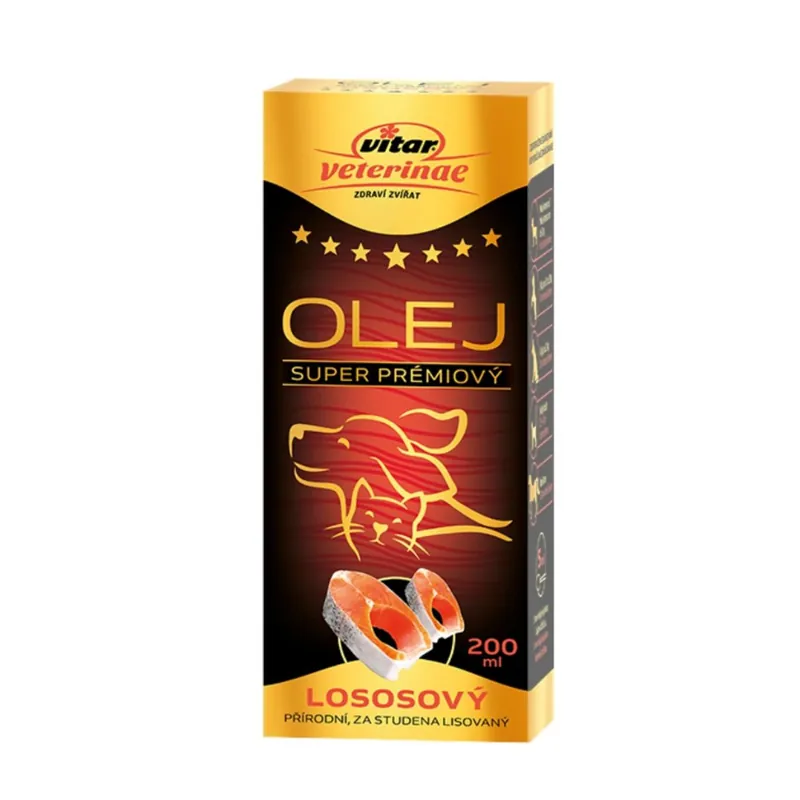 Omezená Nabídka Vitar Veterinae Lososový olej 200 ml