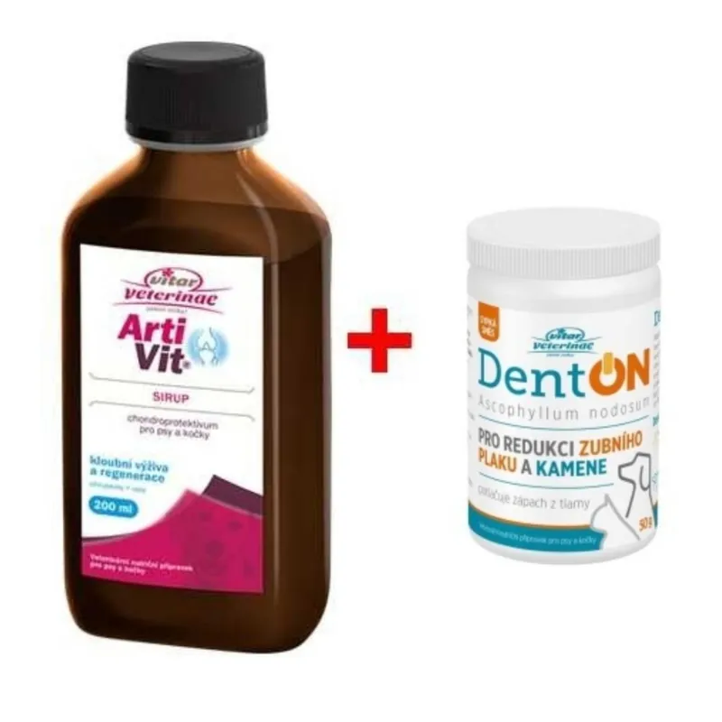 Horká Nabídka Vitar veterinae Artivit sirup 200 ml + DentON ZDARMA