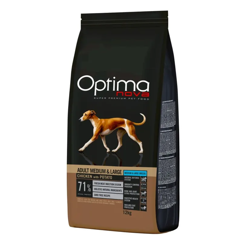 OPTIMAnova Dog Adult Medium & Large Chicken & Potato GF 12 kg Oblíbený