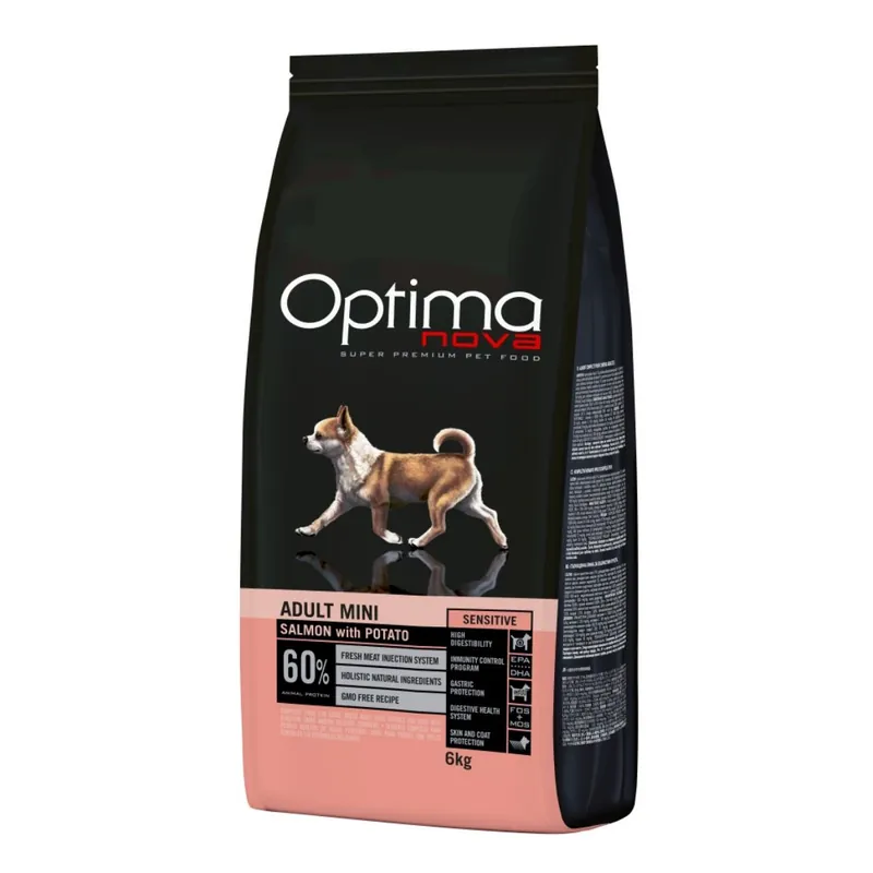 OPTIMAnova Dog Adult Mini Sensitive Salmon & Potato GF 6 kg Aktuální