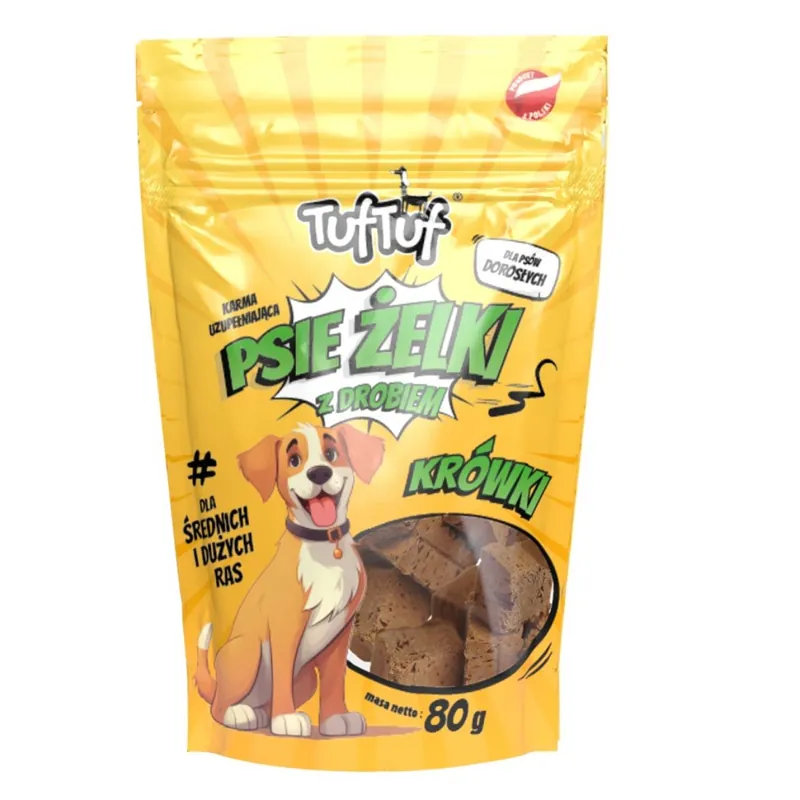 TufTuf Super měkké drůbeží kostky pro střední a velká plemena 80 g Tovární Cena