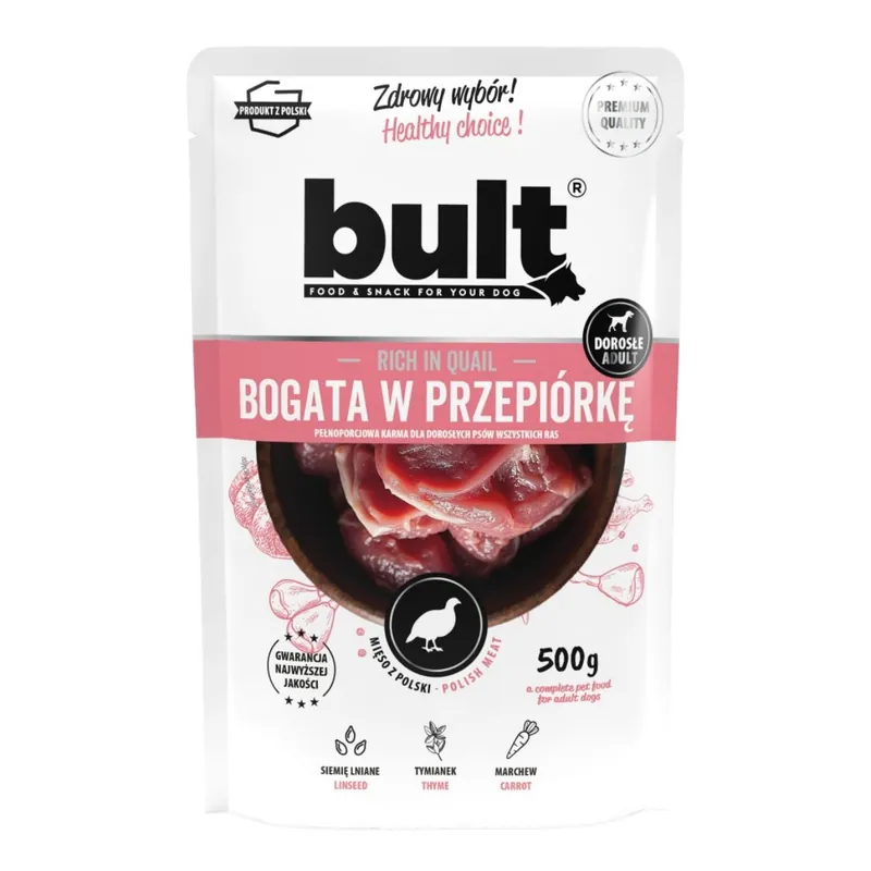 Bult Dog křepelka, kapsička 500 g Tovární Cena