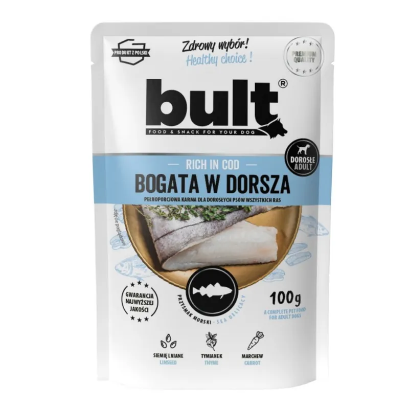 Poslední Šance Bult Dog treska, kapsička 100 g