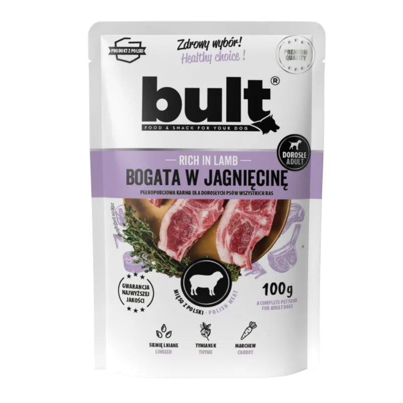 Bult Dog jehněčí, kapsička 100 g Akční Nabídka