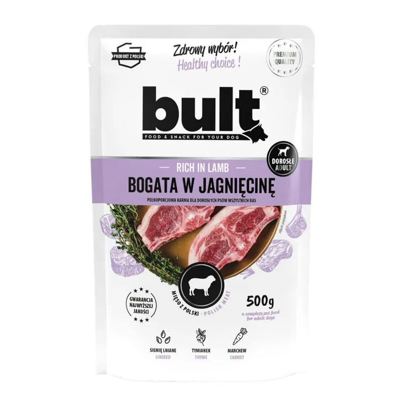 Vrácení Zdarma Bult Dog jehněčí, kapsička 500 g