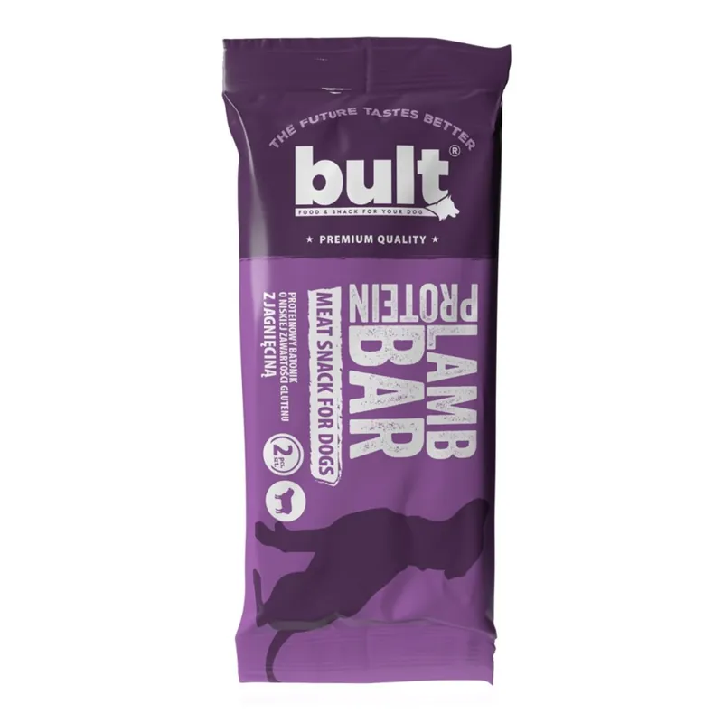 Objednat Nyní Bult Dog Proteinová tyčinka jehněčí 75 g (2 ks)