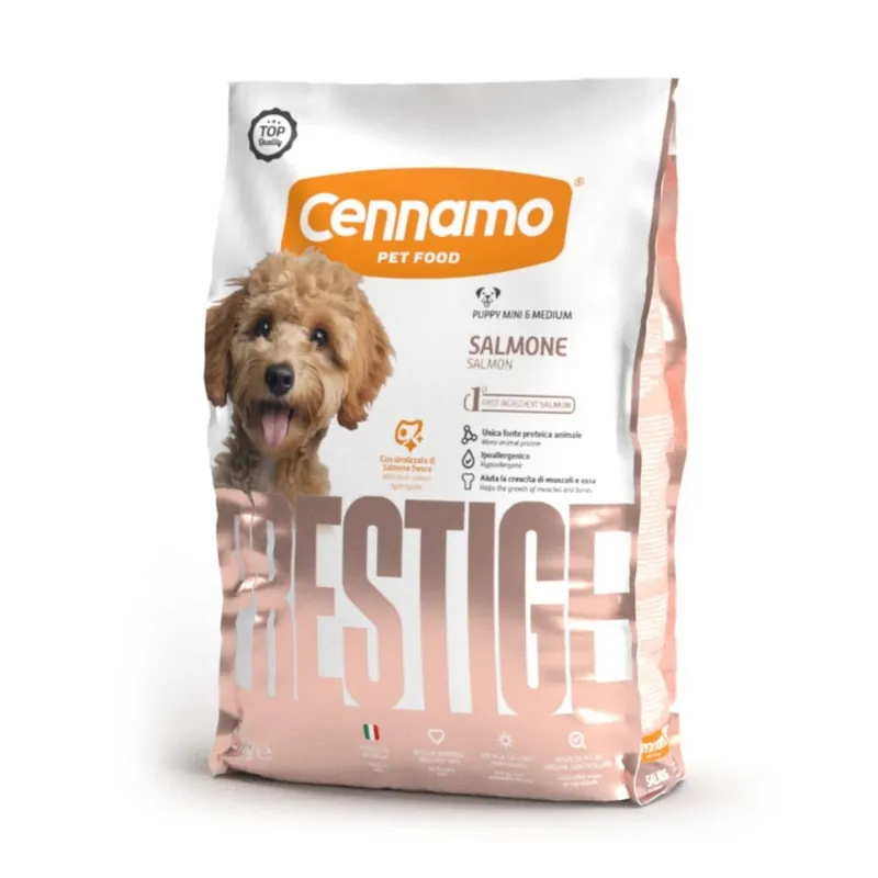Dokud Zásoby Vydrží Prestige Dog Puppy Mini & Medium Salmon 2 kg