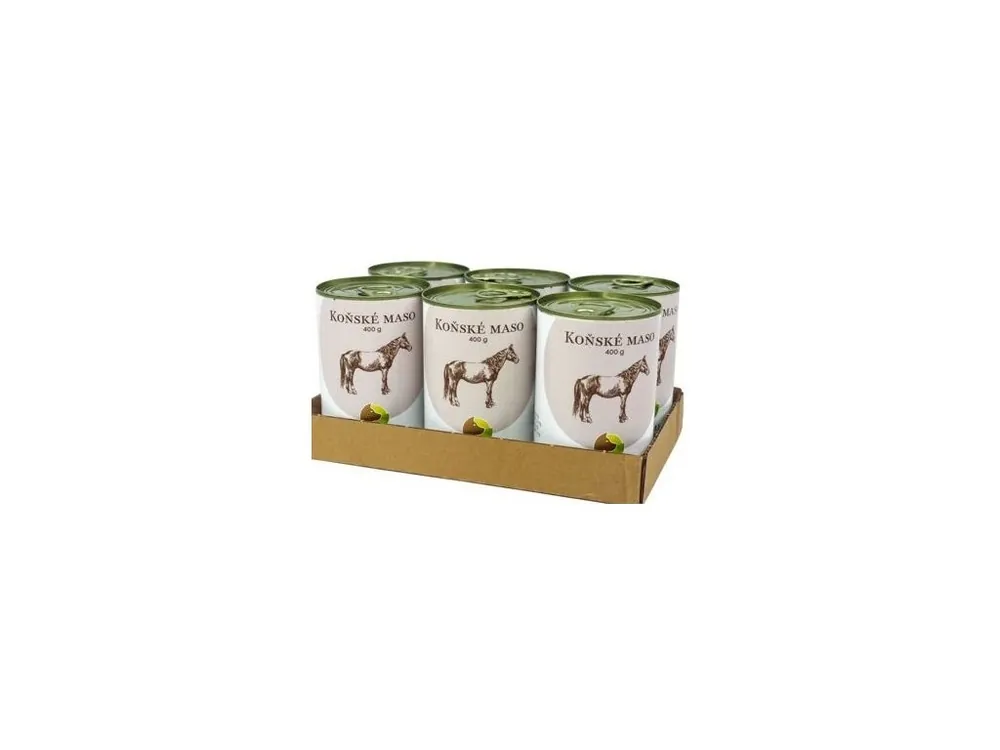 BOHEMIA Koňské maso ve vlastní šťávě SIX PACK 6x400g Poslední Šance