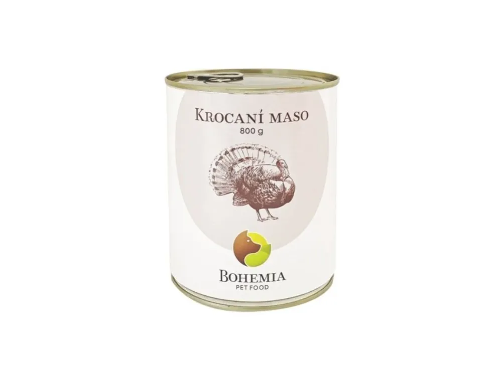 Značkový BOHEMIA Krocaní maso ve vlastní šťávě 800g