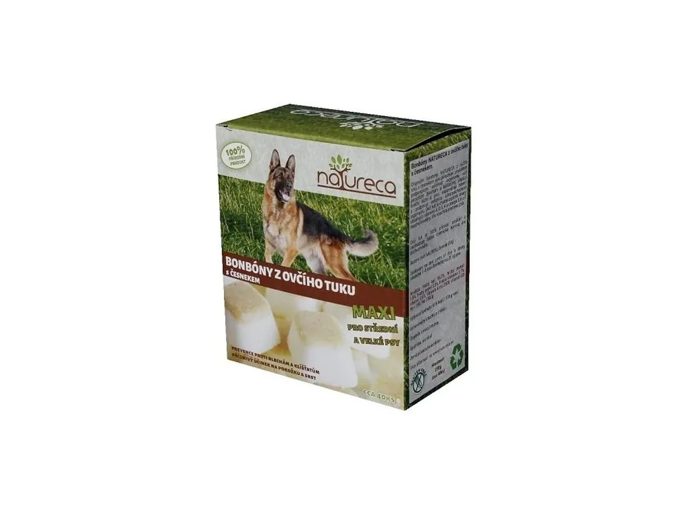 Bonbóny pro psy z ovčího tuku s česnekem Maxi 250g Výprodej