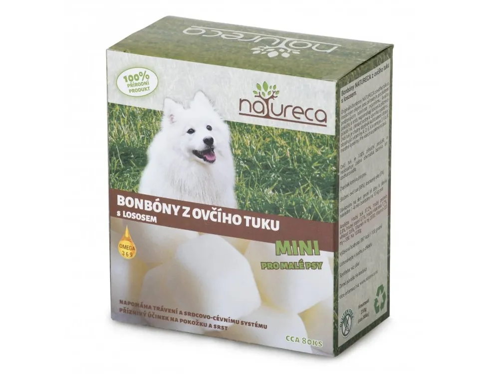 Bonbóny z ovčího tuku s lososem Mini 250g Autentický