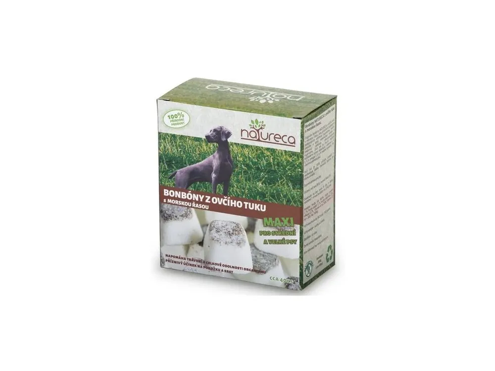Bonbóny z ovčího tuku s mořskou řasou Maxi 250g Aktuální