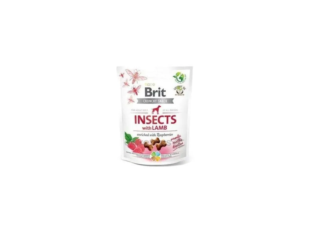 Nakupujte Hned Brit Care Dog Crunchy Crack. Insec. Lamb Raspber 200g