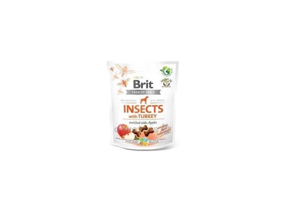 Novinka Brit Care Dog Crunchy Crack. Insec. Turkey Apples 200g
