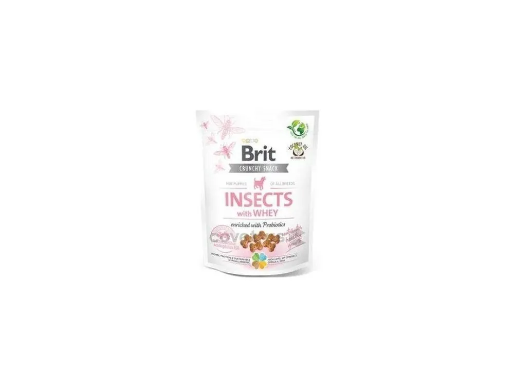 Akční Nabídka Brit Care Dog Puppy Crunchy Cracker Insect with Whey and Probiotics 200g