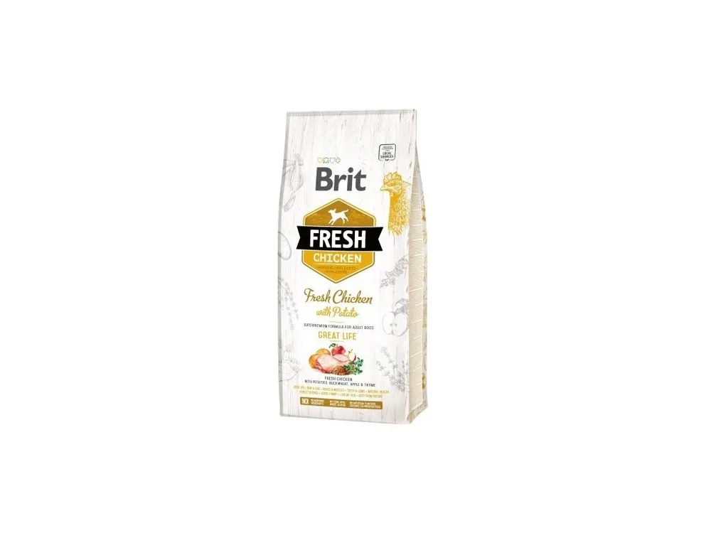 Nová Kolekce Brit Dog Fresh Chicken & Potato Adult Great Life 12kg