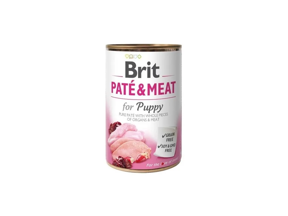 Sezónní Sleva Brit Dog konz Paté & Meat Puppy 800g