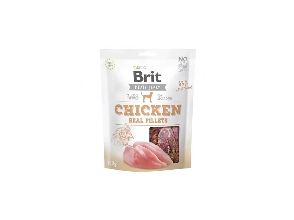 Víkendová Akce Brit Jerky Chicken Fillets 80 g