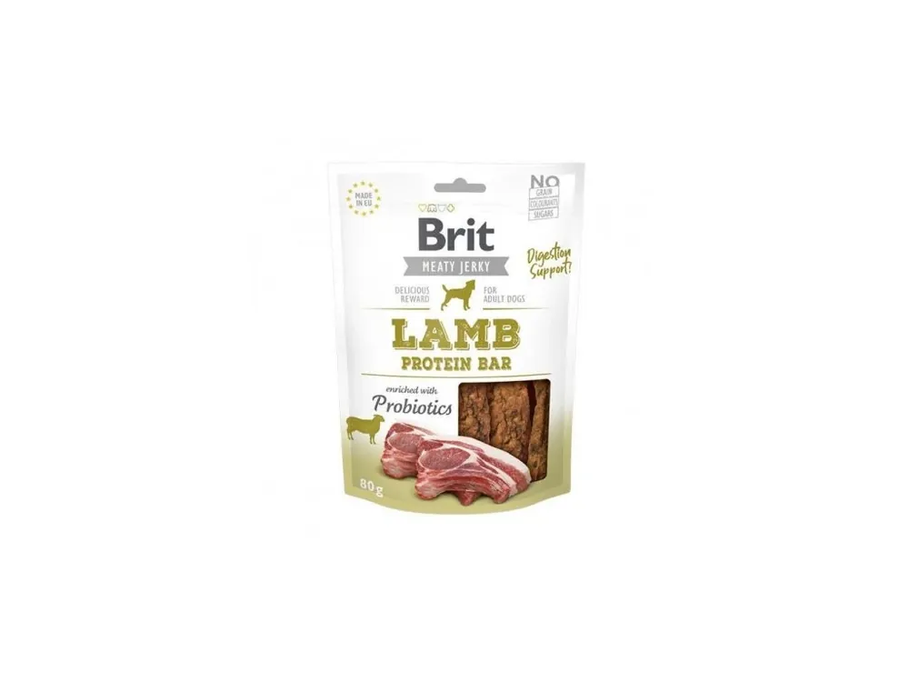 Brit Jerky Lamb Protein Bar 80g Sleva