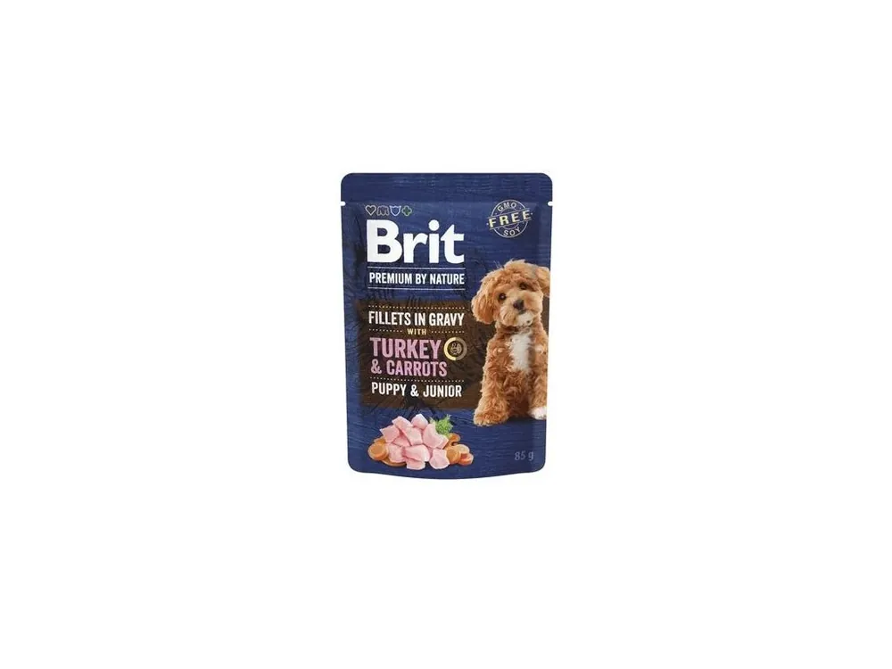 Brit Premium Dog Puppy Fillets Gravy Turkey&Carrots85g Hit Sezóny