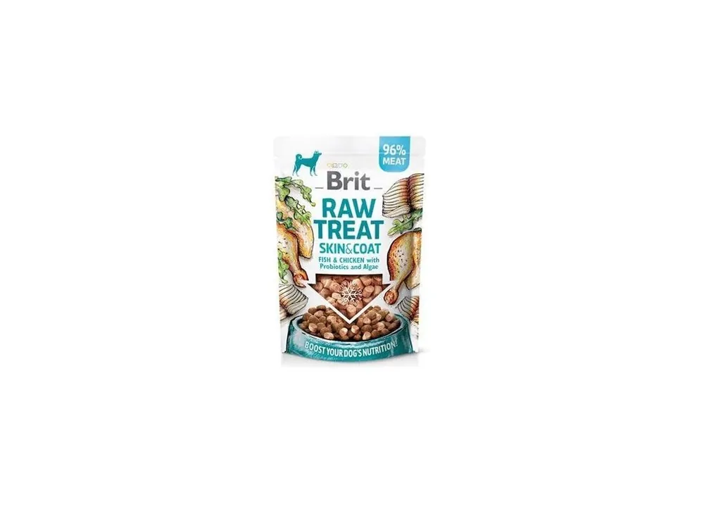 Brit Raw Treat Skin&Coat, Fish&Chicken 40g Nejprodávanější