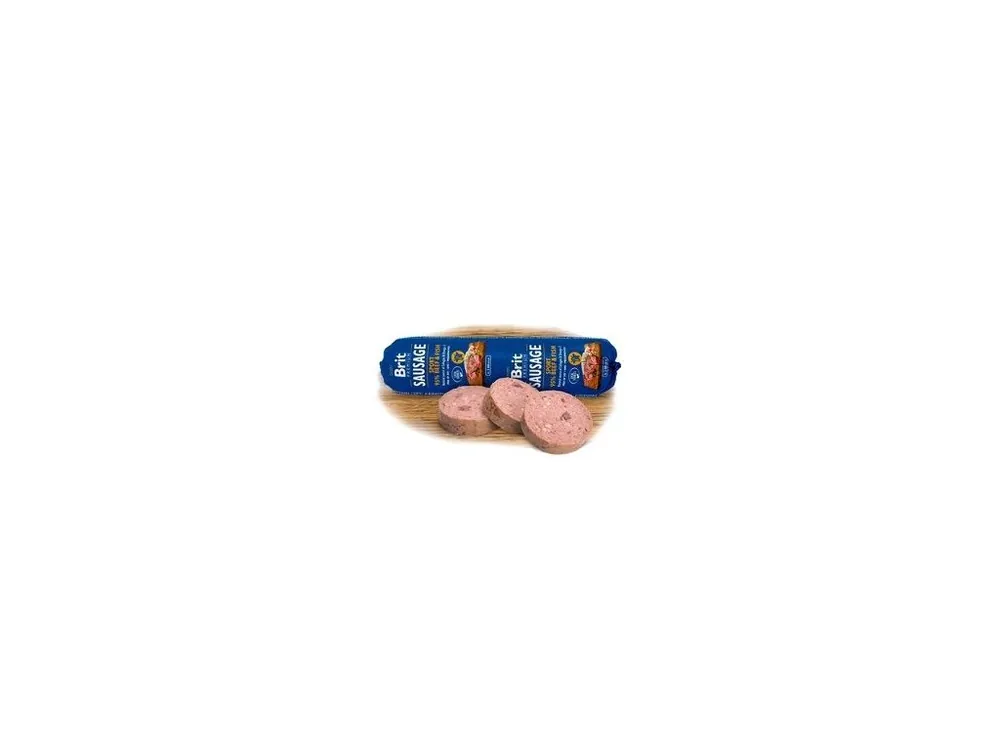 Značkový Brit Sausage Beef & Fish-Sport formula 800g New