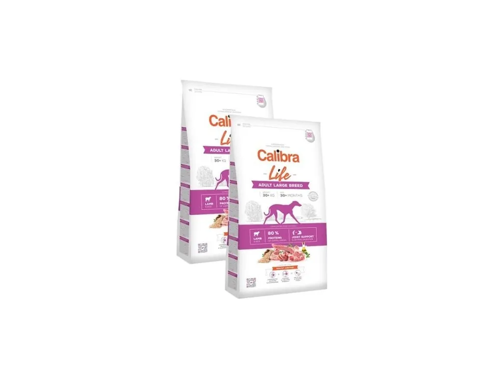 Calibra Dog Life Adult Large Breed Lamb 2x12 kg Časově Omezené