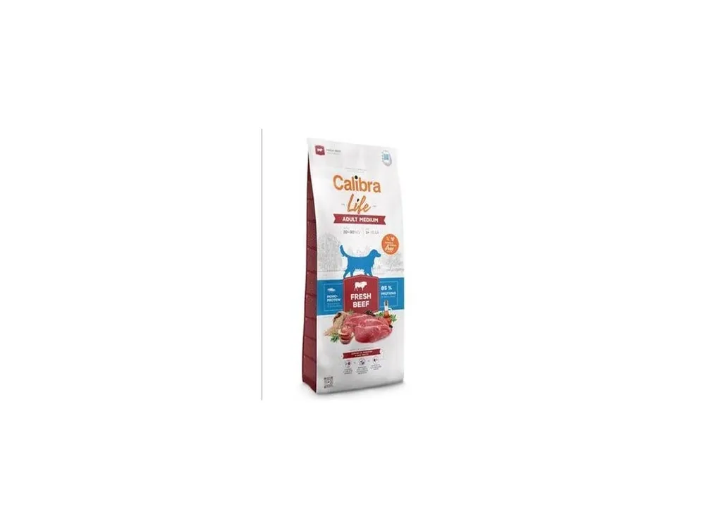 Nejlepší Cena Calibra Dog Life Adult Medium Fresh Beef 2,5kg