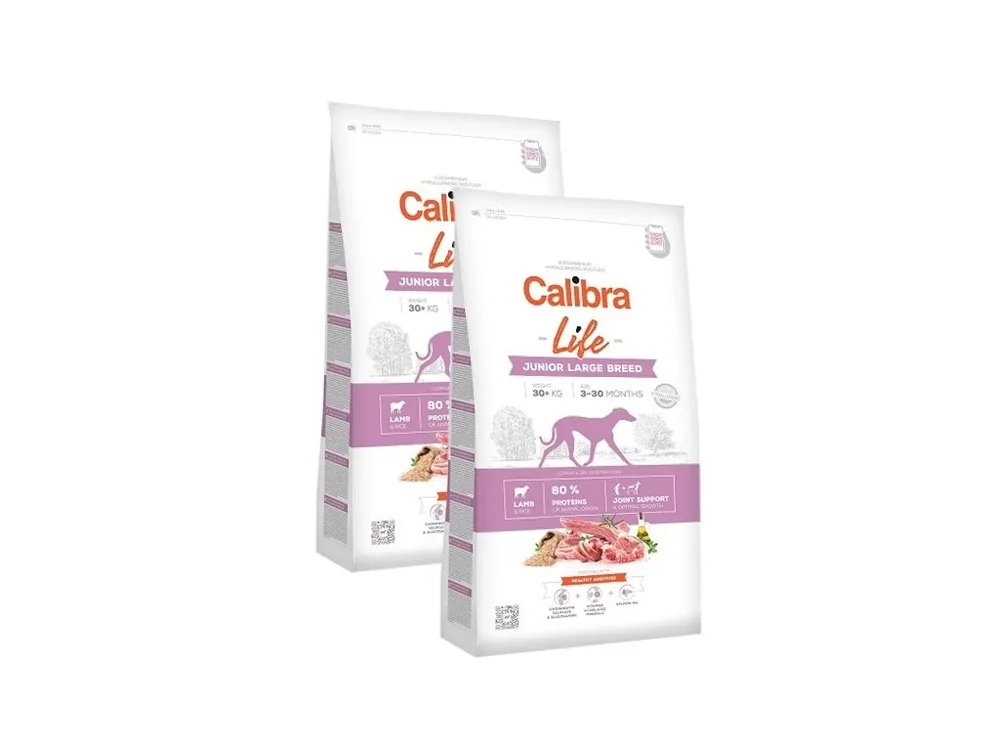 Koupit Online Calibra Dog Life Junior Large Breed Lamb 2x12 kg