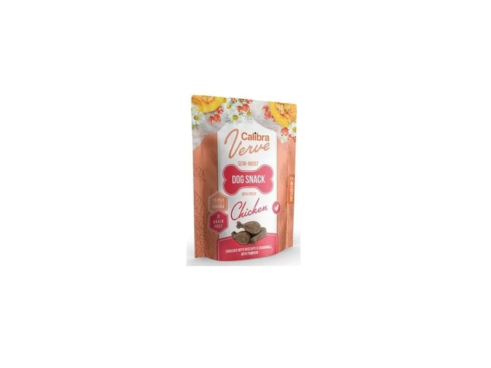 Víkendová Akce Calibra Dog Verve Semi-Moist Snack Fresh Chicken 150g
