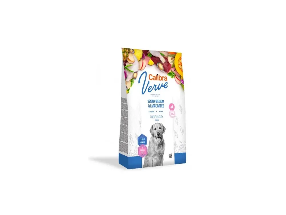 Akční Nabídka Calibra Dog Verve GF Senior M&L Chicken&Duck 12kg