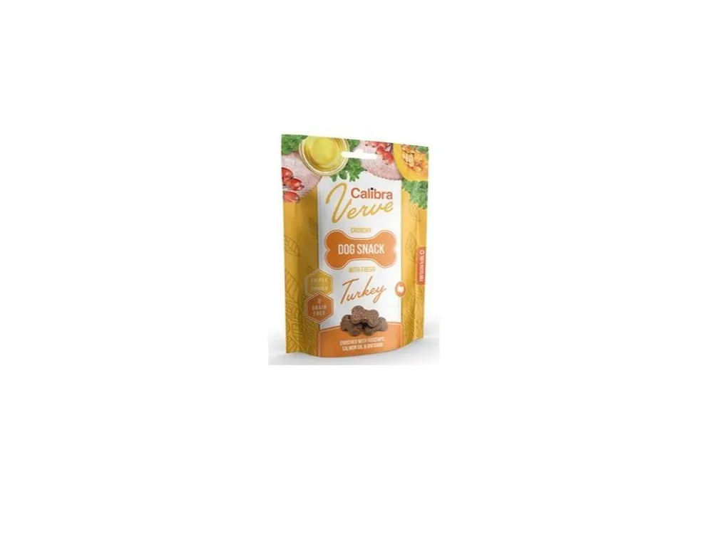 Poslední Šance Calibra Dog Verve Crunchy Snack Fresh Turkey 150g