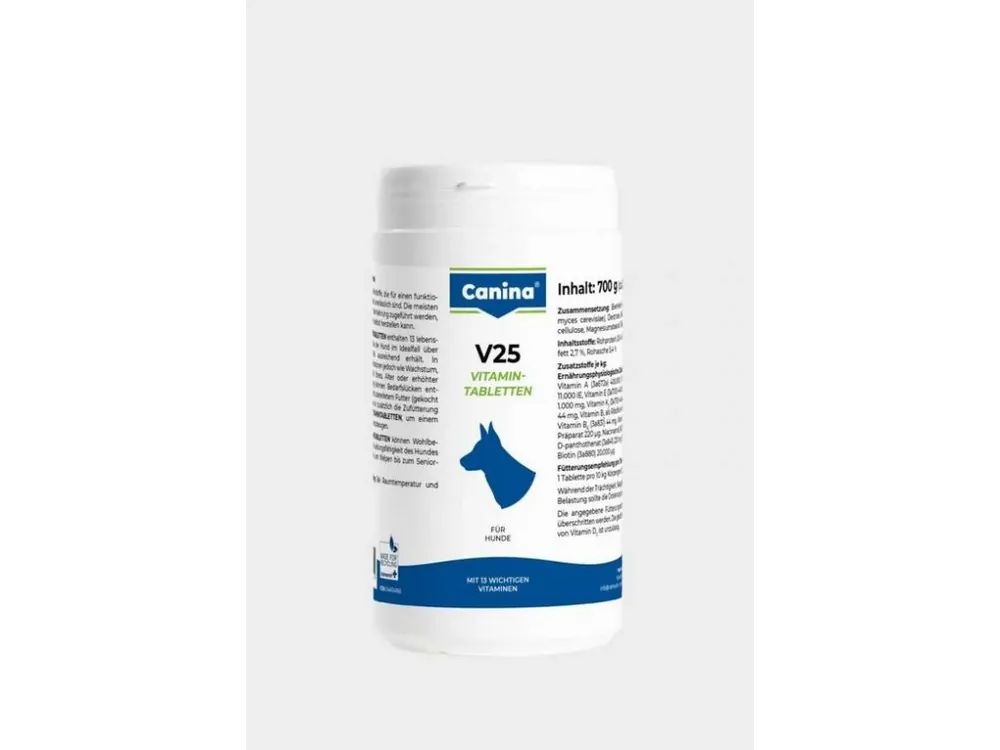 Canina V25 Vitamin Tabs 700 g Levný