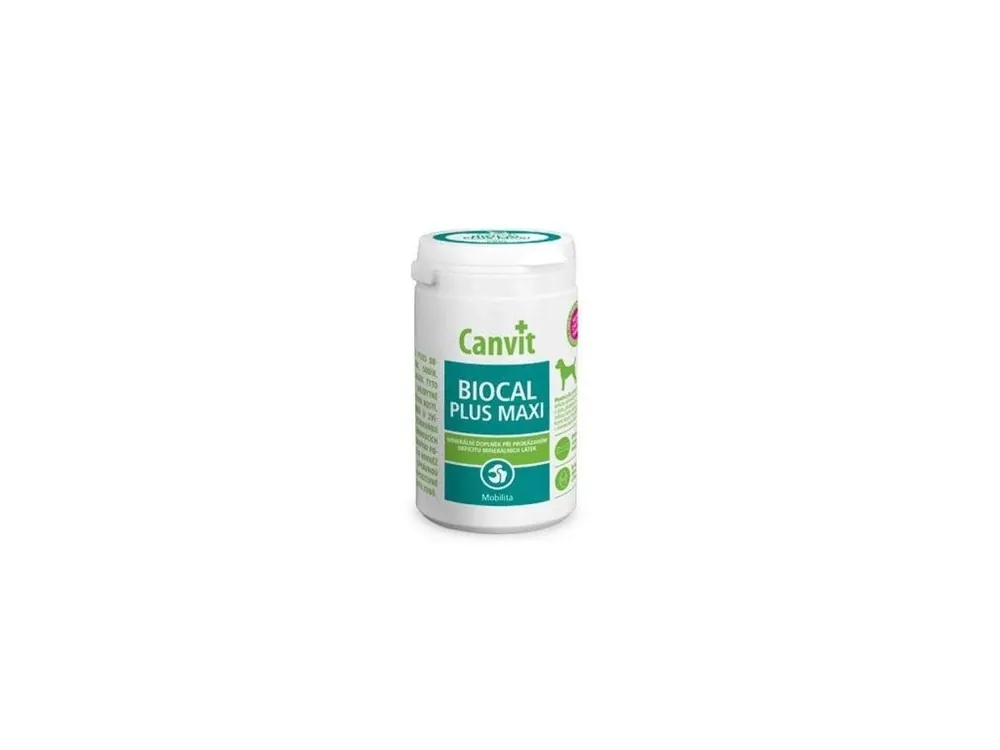 Canvit Biocal Plus MAXI ochucené pro psy 230g Dokud Zásoby Vydrží