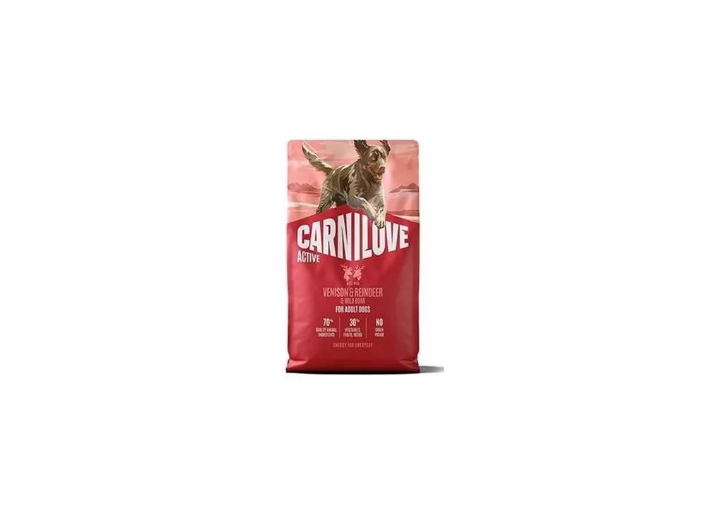 Přímo Od Výrobce Carnilove Dog Active Dry Venis&Rein&Wild Adult AB 4kg