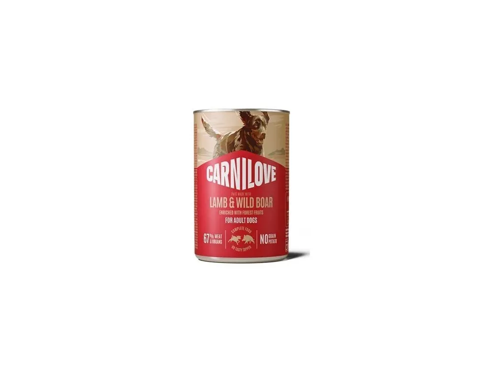 Carnilove Dog Can Paté Lamb&Wild Boar 400g Výhodná Nabídka