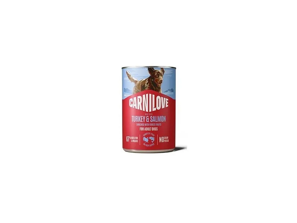 Carnilove Dog Can paté Turkey&Salmon 400g Finální Výprodej