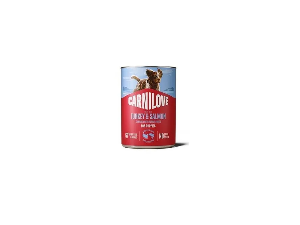 Carnilove Dog Can Paté Turkey&Salmon Puppies 400g Horká Nabídka