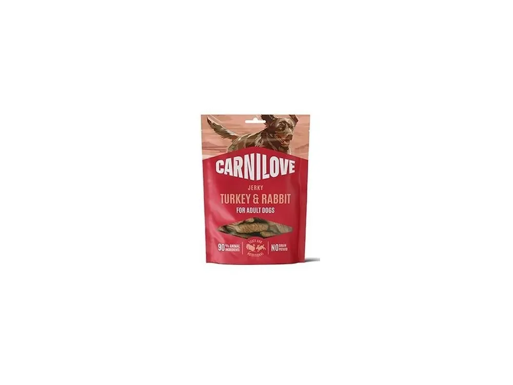 Carnilove Dog Jerky Turkey&Rabbit 100g Akce