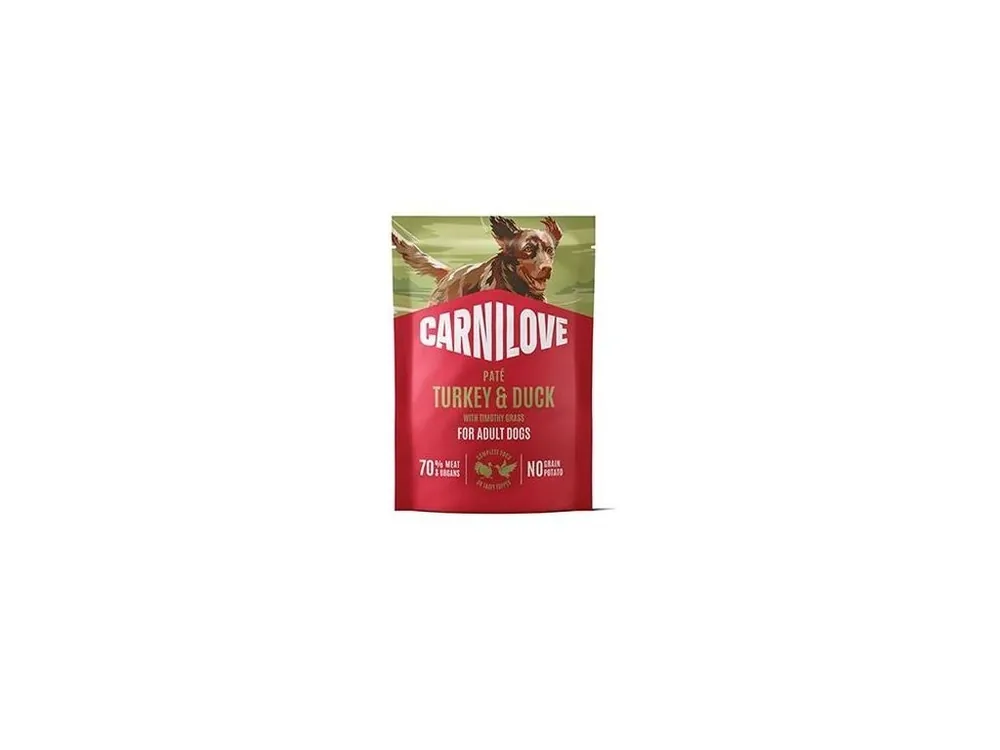 Carnilove Dog Pouch Paté Turkey&Duck+Timothy 300g Must-Have