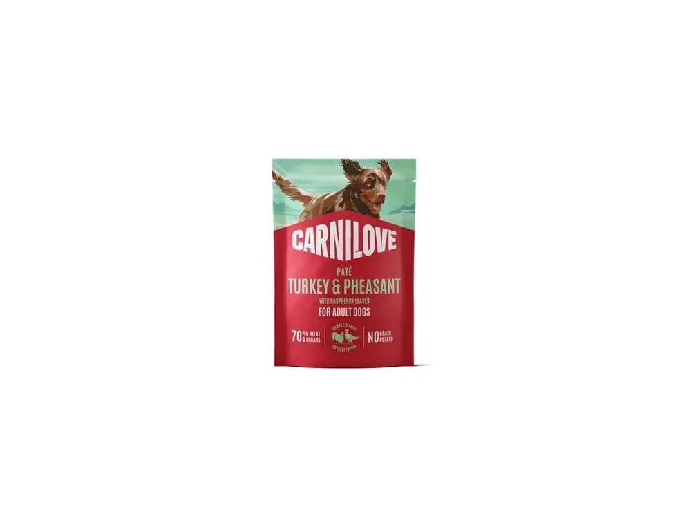 Víkendová Akce Carnilove Dog Pouch Paté Turkey&Pheas.+Rasp. 300g