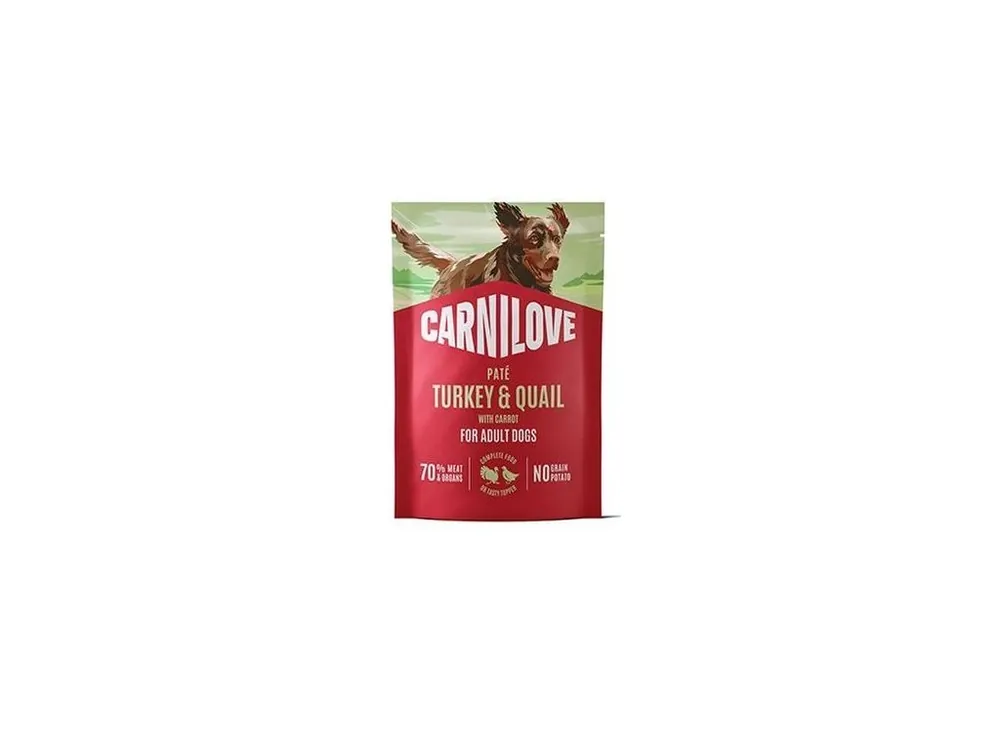 Carnilove Dog Pouch Paté Turkey&Quial+Carrot 300g Přímo Od Výrobce