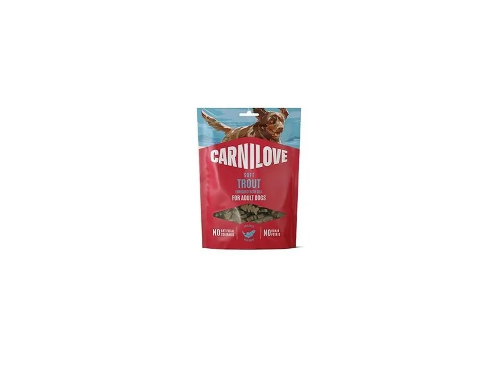 Rychlé Dodání Carnilove Dog Soft Snack Trout+Dill 200g