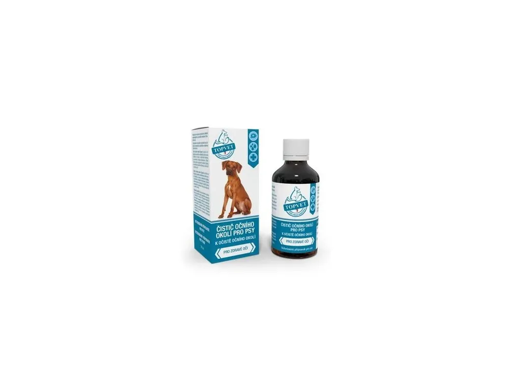 Čistič očního okolí pro psy TOPVET 50ml Značkový