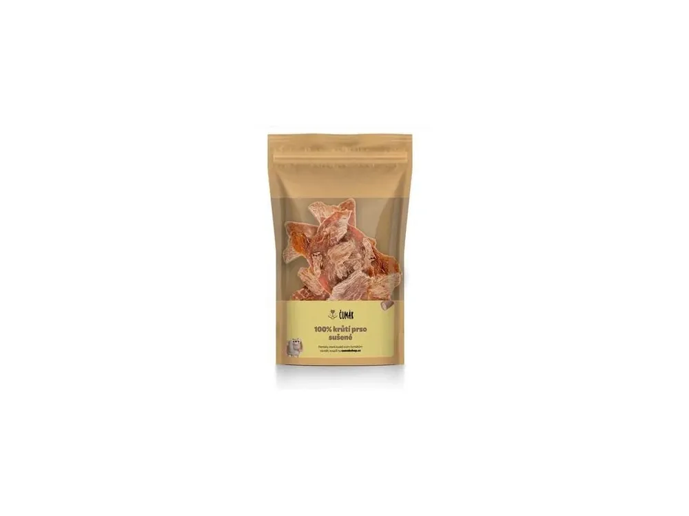 ČUMÁK - 100% krůtí prso, sušené 50g Nejprodávanější