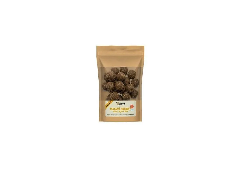 DINGO masové kuličky losos, vejce a krill 24mm/150g Nejlepší Volba