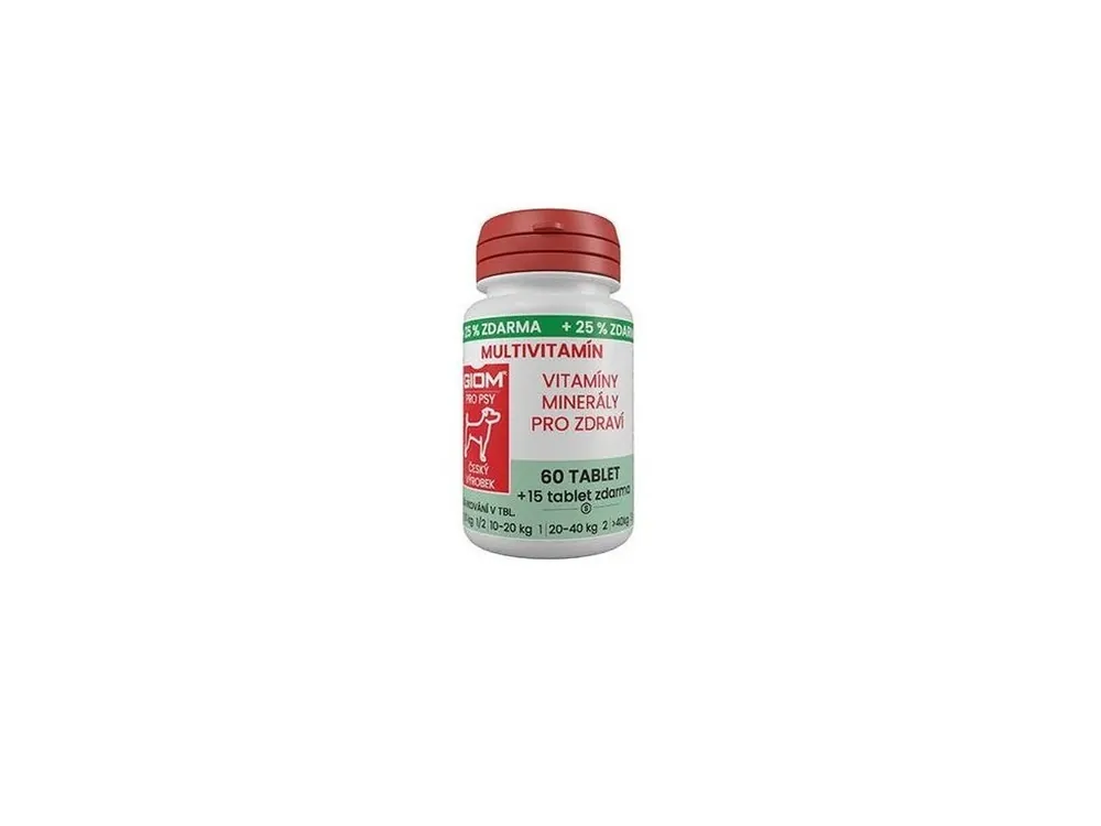 Giom S Multivitamín 60 tbl+25%zdarma Jen Po Omezenou Doba